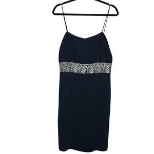 NWT IISLI Charlotte Navy Spaghetti Strap Dress Size 12